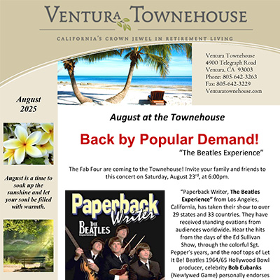 August Resident Newsletter cover thumbnail