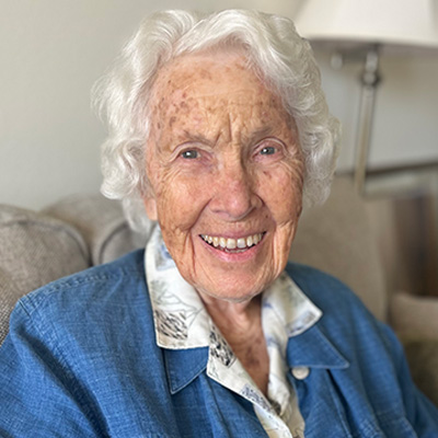 Townehouse resident June Greathouse